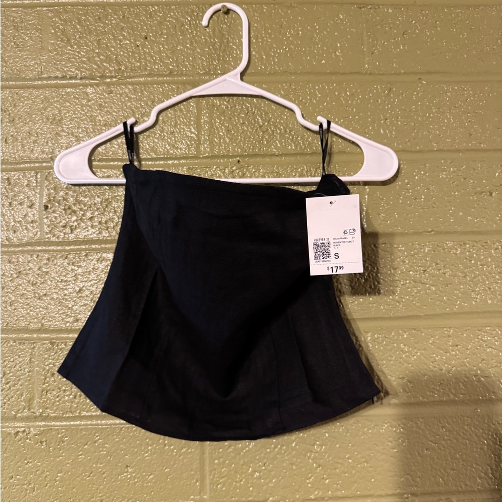 Forever 21 Black Strapless Top